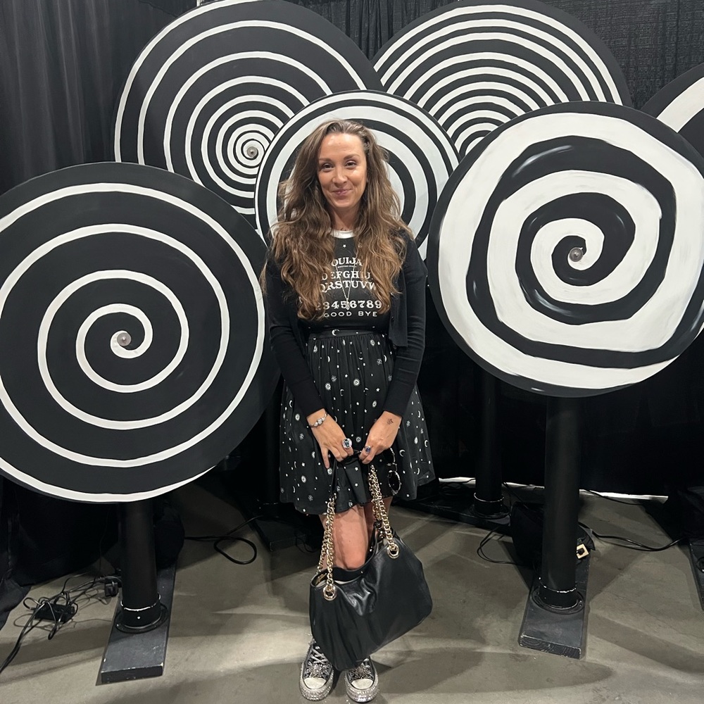 Unique Vintage Tessa Fit and Flare Ouija Dress MEDIUM